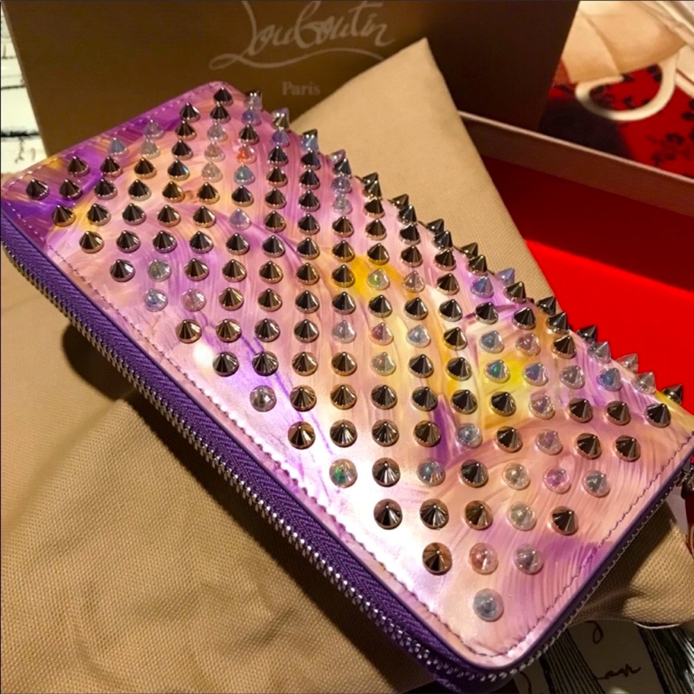Christian Louboutin Panettone Metal Spiked Wallet